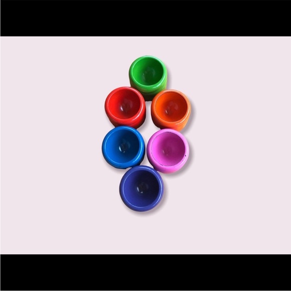 Retro Egg Cups Mid Century Modern Dinnerware Set - Picture 3 of 11